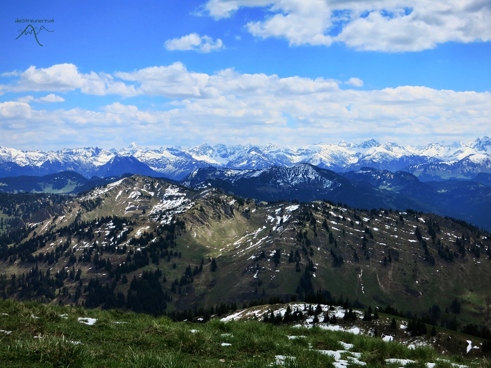Allgäuer Alpen, Rindalphorn, Hochgrat, Nagelfluhkette, Wander, Bergwandern