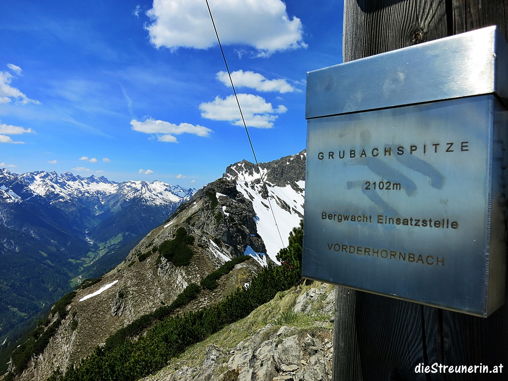 Grubachspitze 2.102m Bergtour im Lechtal Allgäuer Alpen