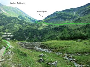 Bergtour Walser Gaishorn, Kleinwalsertal, Gemstertal,