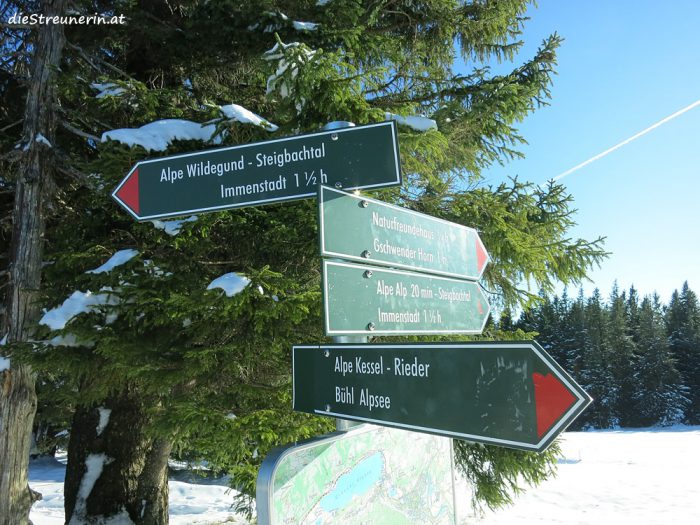Winterwandern, Winterwanderung, Schneeschuhwandern, Gschwender Horn, Immenstädter Horn, Gschwender Bergalpe,