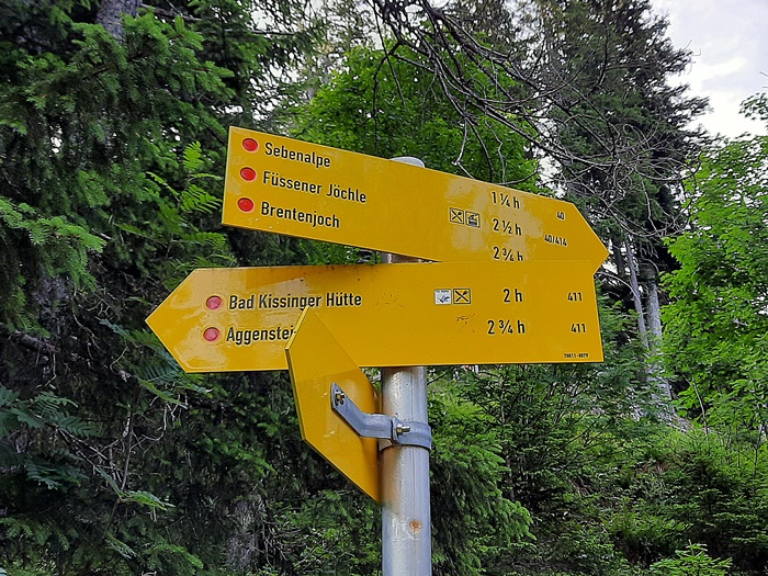 Brentenjoch, Roßberg, Tannheimer Tal, Aggenstein, Bad Kissinger Hütte